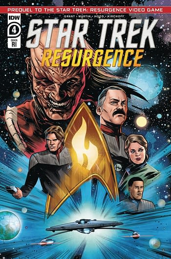 Cover image for STAR TREK RESURGENCE #4 CVR C 10 COPY INCV HERNANDEZ (MR)