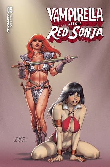 Cover image for VAMPIRELLA VS RED SONJA #5 CVR B LINSNER