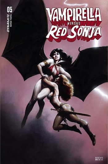 Cover image for VAMPIRELLA VS RED SONJA #5 CVR C BEACH