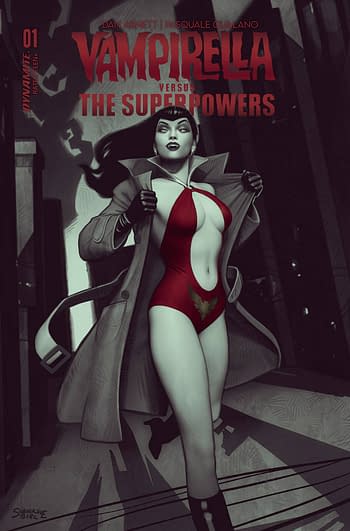 Cover image for VAMPIRELLA VS SUPERPOWERS #1 CVR E PUEBLA