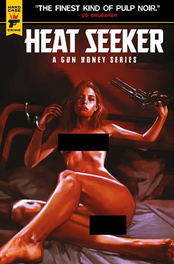 Cover image for HEAT SEEKER GUN HONEY SERIES #1 (OF 4) CVR E CARANFA NUDE BA
