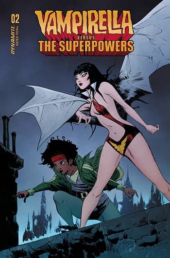 Cover image for VAMPIRELLA VS SUPERPOWERS #2 CVR A LEE