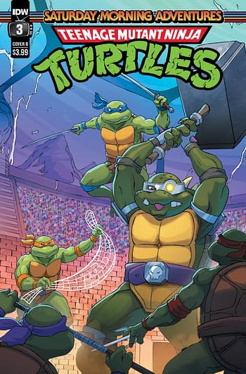 Cover image for TMNT SATURDAY MORNING ADV CONTINUED #3 CVR B SCHOENING