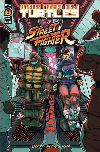 Cover image for TMNT VS STREET FIGHTER #3 (OF 5) CVR A MEDEL