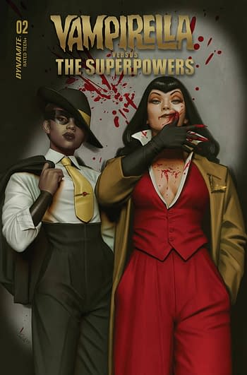 Cover image for VAMPIRELLA VS SUPERPOWERS #3 CVR E PUEBLA