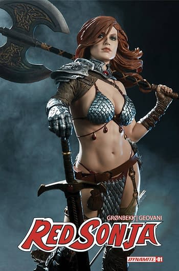 Cover image for RED SONJA 2023 #1 CVR O 15 COPY SIDESHOW STATUE