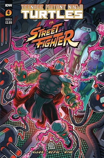 Cover image for TMNT VS. STREET FIGHTER #4 (OF 5) CVR A MEDEL