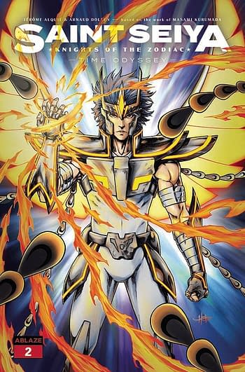 Cover image for SAINT SEIYA KNIGHTS OF ZODIAC TIME ODYSSEY #2 CVR B CREEES L