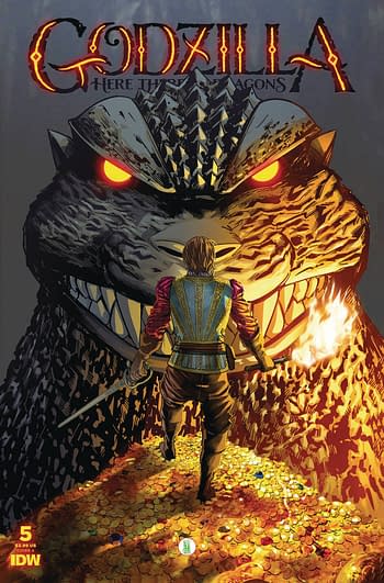 Cover image for GODZILLA HERE THERE BE DRAGONS #5 CVR A MIRANDA