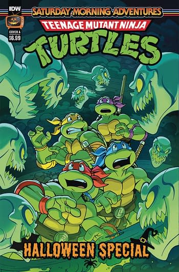 Cover image for TMNT SATURDAY MORNING ADV HALLOWEEN SPECIAL #1 CVR A LAWRENC