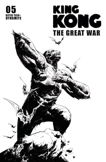 Cover image for KONG GREAT WAR #5 CVR D 10 COPY INCV LEE LINE ART