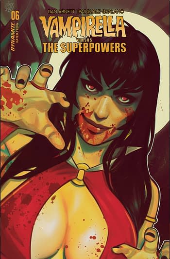Cover image for VAMPIRELLA VS SUPERPOWERS #6 CVR D TOMASELLI