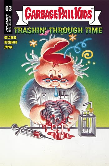Cover image for GARBAGE PAIL KIDS THROUGH TIME #3 CVR D CLASSIC TRADING CARD