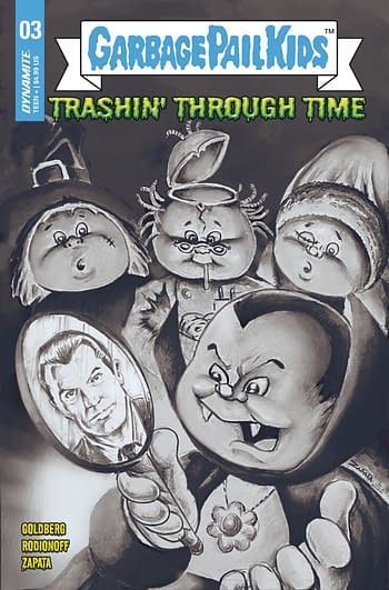 Cover image for GARBAGE PAIL KIDS THROUGH TIME #3 CVR E 10 COPY INCV ZAPATA