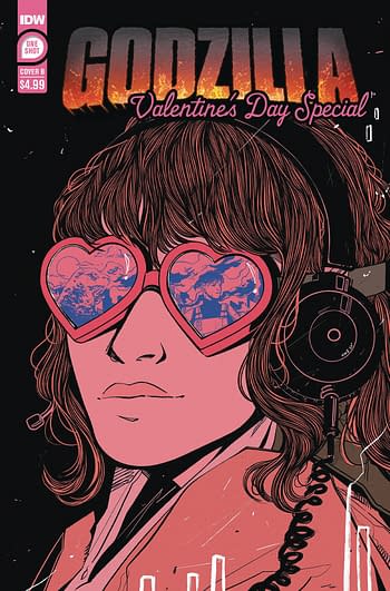 Cover image for GODZILLA VALENTINES DAY SPECIAL #1 CVR B SMITH