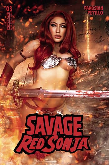 Cover image for SAVAGE RED SONJA #3 CVR D COSPLAY