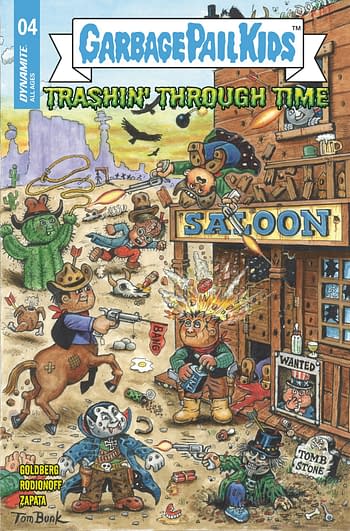 Cover image for GARBAGE PAIL KIDS THROUGH TIME #4 CVR A BUNK