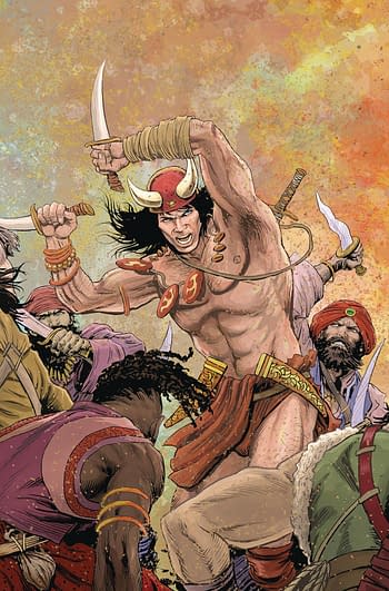 Cover image for CONAN BARBARIAN PATCH ZIRCHER VIRGIN #5-8 PACK
