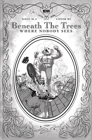 Cover image for BENEATH TREES WHERE NOBODY SEES #4 CVR C 25 COPY ROSSMO B&W