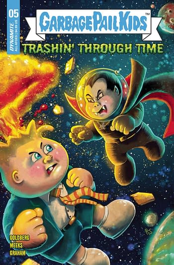 Cover image for GARBAGE PAIL KIDS THROUGH TIME #5 CVR C JIMENEZ