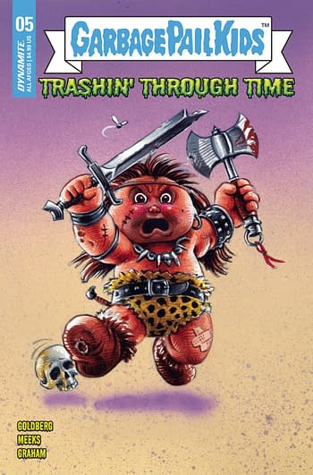 Cover image for GARBAGE PAIL KIDS THROUGH TIME #5 CVR D CLASSIC TRADING CARD