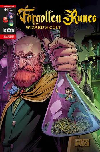 Cover image for FORGOTTEN RUNES WIZARDS CULT #4 (OF 10) CVR A BROWN