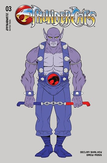 Cover image for THUNDERCATS #3 CVR K 10 COPY INCV MOSS PANTHRO CHARACTER DES