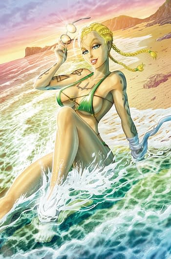 Cover image for GFT PRESENTS SWIMSUIT ED 2024 ONE SHOT CVR D JASON CARDY
