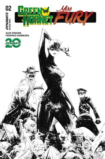 Cover image for GREEN HORNET MISS FURY #2 CVR F 10 COPY INCV LEE LINE ART