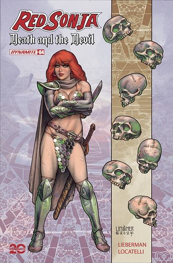 Cover image for RED SONJA DEATH AND THE DEVIL #4 CVR A LINSNER