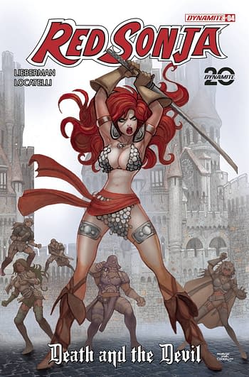 Cover image for RED SONJA DEATH AND THE DEVIL #4 CVR C MORITAT