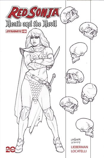 Cover image for RED SONJA DEATH AND THE DEVIL #4 CVR H 15 COPY INCV LINSNER