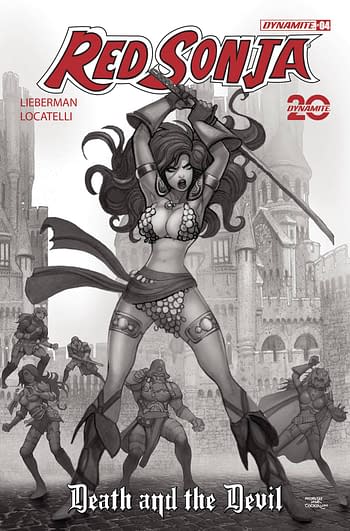 Cover image for RED SONJA DEATH AND THE DEVIL #4 CVR I 20 COPY INCV MORITAT