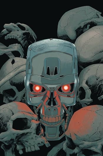 Cover image for TERMINATOR #1 SHALVEY METAL EMBOSSED CVR DE EXC VAR