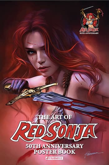 Cover image for RED SONJA 50TH ANN POSTER BOOK SC