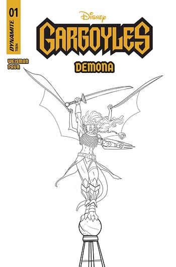 Cover image for GARGOYLES DEMONA #1 CVR M 10 COPY INCV PAUR LINE ART