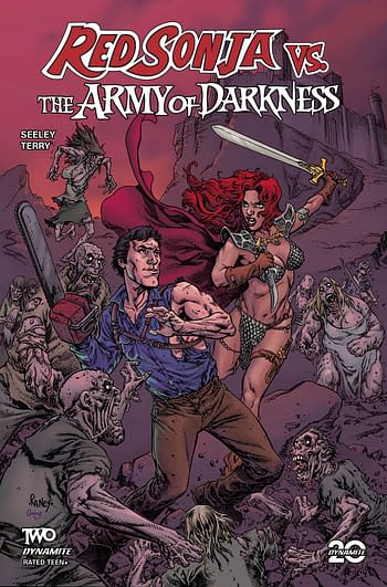 Cover image for RED SONJA VS AOD #2 CVR C RANEY