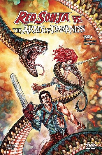 Cover image for RED SONJA VS AOD #2 CVR D JELENIC