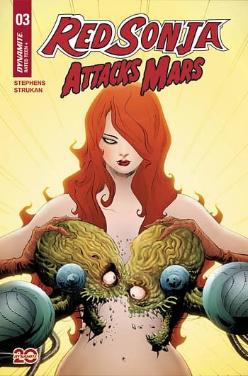 Cover image for RED SONJA ATTACKS MARS #3 CVR B LEE & CHUNG