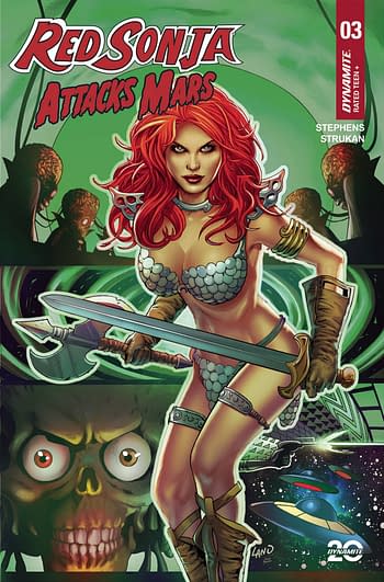 Cover image for RED SONJA ATTACKS MARS #3 CVR C LAND