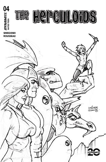 Cover image for HERCULOIDS #4 CVR G 10 COPY INCV LINSNER LINE ART