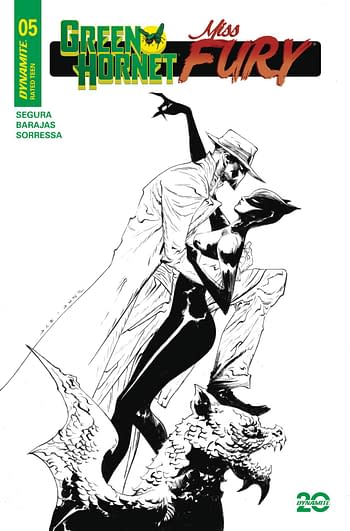 Cover image for GREEN HORNET MISS FURY #5 CVR E 10 COPY INCV LEE LINE ART