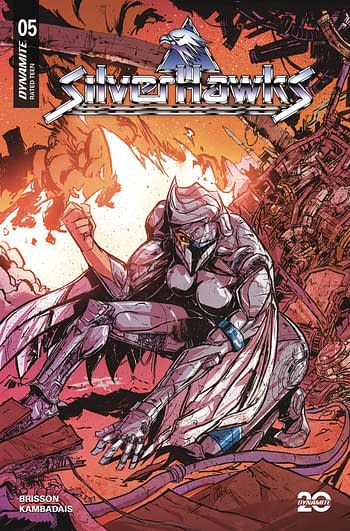 Cover image for SILVERHAWKS #5 CVR J 10 COPY INCV COUSENS BATTLE DAMAGE ORIG