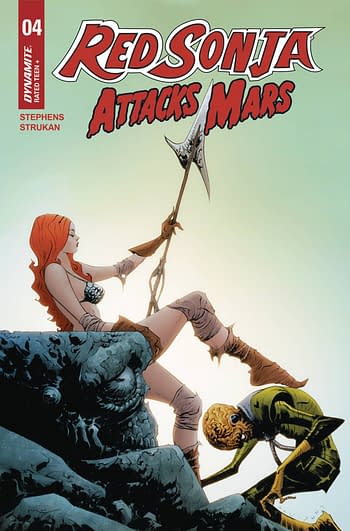 Cover image for RED SONJA ATTACKS MARS #4 CVR B LEE & CHUNG