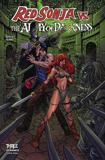 Cover image for RED SONJA VS AOD #3 CVR C RANEY