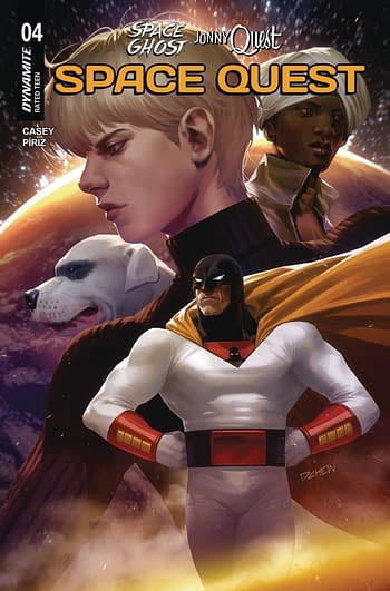 Cover image for SPACE GHOST JONNY QUEST SPACE QUEST #4 CVR C CHEW