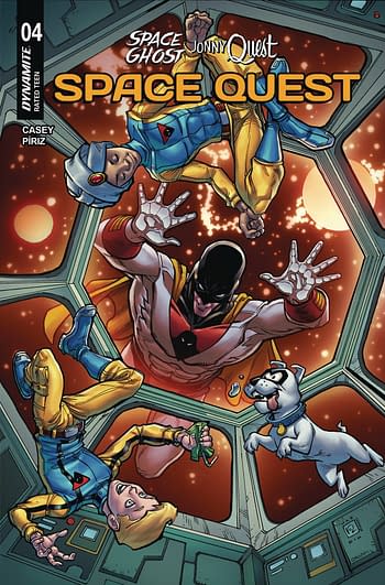 Cover image for SPACE GHOST JONNY QUEST SPACE QUEST #4 CVR E HARDIN