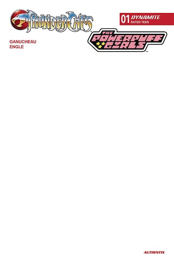 Cover image for THUNDERCATS POWERPUFF GIRLS #1 CVR F BLANK AUTHENTIX