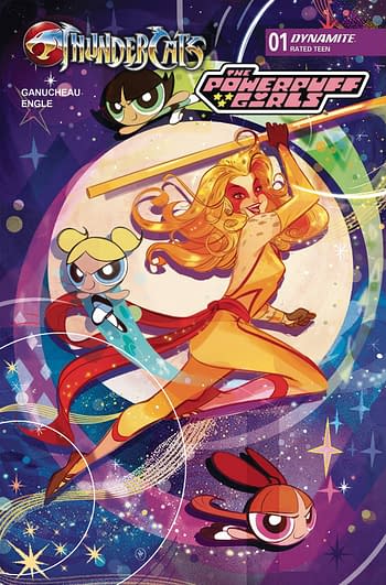 Cover image for THUNDERCATS POWERPUFF GIRLS #1 CVR E BALDARI