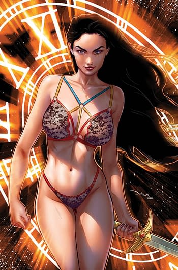 Cover image for GRIMM FAIRY TALES #99 CVR E 20 COPY FOC DERLIS SANTACRUZ